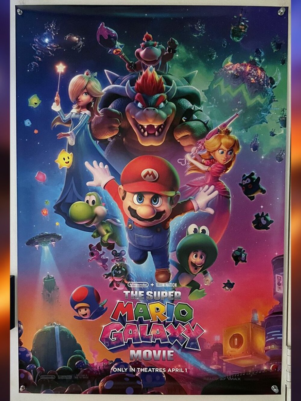 THE SUPER MARIO GALAXY MOVIE (2026) - ORIGINAL DOUBLE SIDED MOVIE POSTER